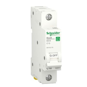 Автоматичний вимикач Schneider RESI9 10А, 1P, крива С, 6кА R9F12110 фото