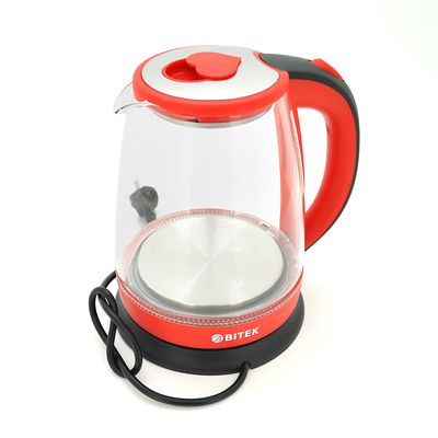 Електричний чайник BITEK BT-3110, з підсвічуванням, 2400W, 1.8L, Red DPN-BT-3110R фото