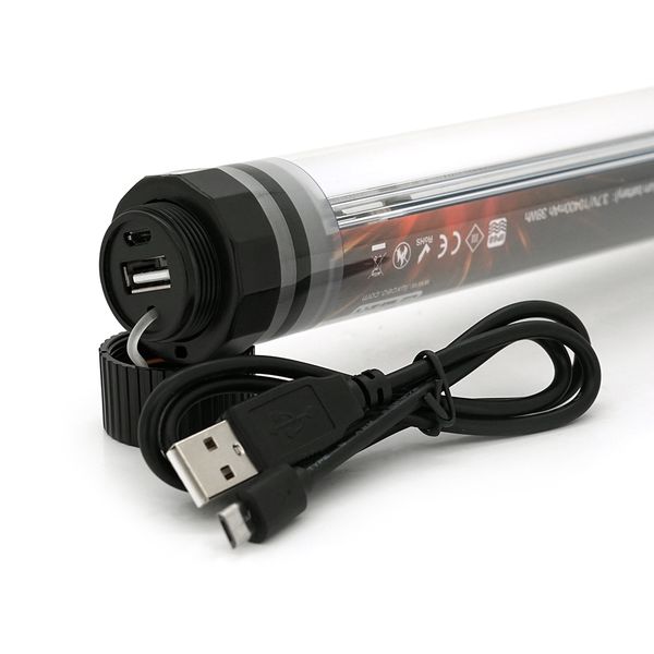 Лампа для кемпинга LUXCEO P7RGB, 8W, 12 режимов, пульт, корпус- пластик, водостойкий, ip68, встроенный аккум 10400mAh, USB кабель, 5750K, BOX P7RGB фото