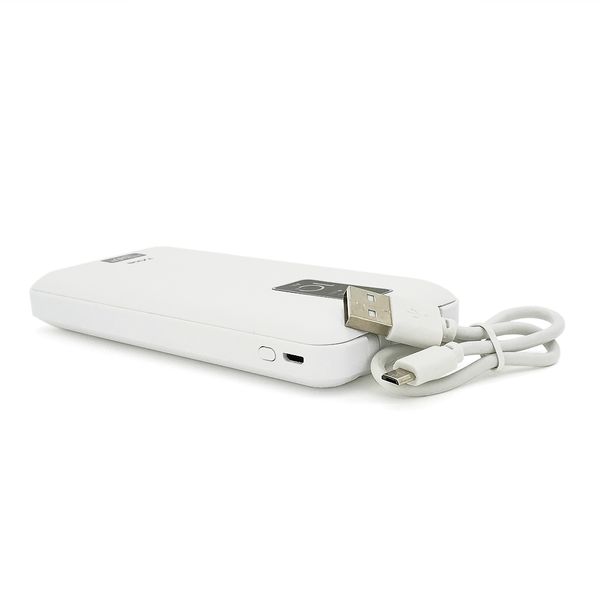 Powerbank TX-108 10000mAh, кабеля USB: Micro, Lighting, White/Black, (270g), Blister TX-108 фото
