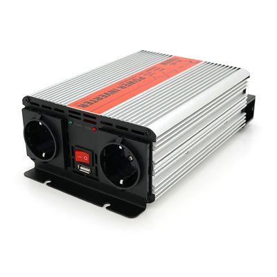 Инвертор напряжения RITAR RSX-1000, 12V/220V, 1000W с аппроксимированной синусоидой, 2xShuko, 1xUSB, клеммные провода, BOX, Q8 RSX-1000 фото