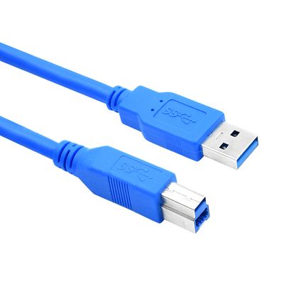 Кабель USB 3.0 AM/BM 1,5 м blue для периферии YT-3.0AM\BM-1.5BL фото