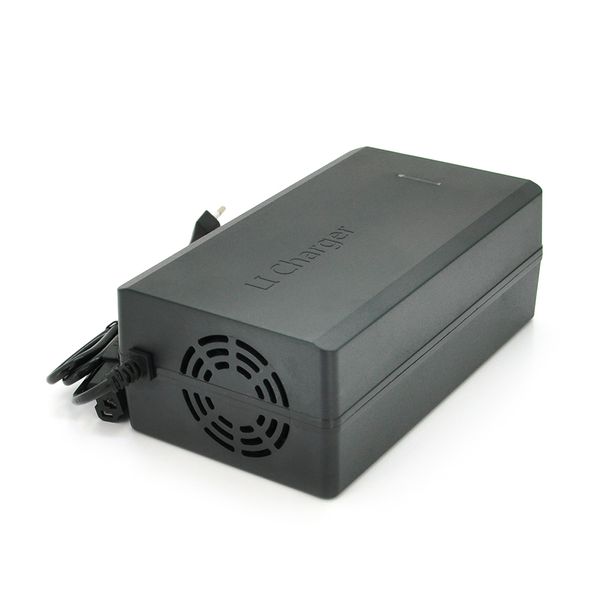 Зарядний пристрій для літієвих акумуляторів 72V8A (Max.:84V/8A), штекер 3pin, з індикацією, BOX JN-7280-8480 фото