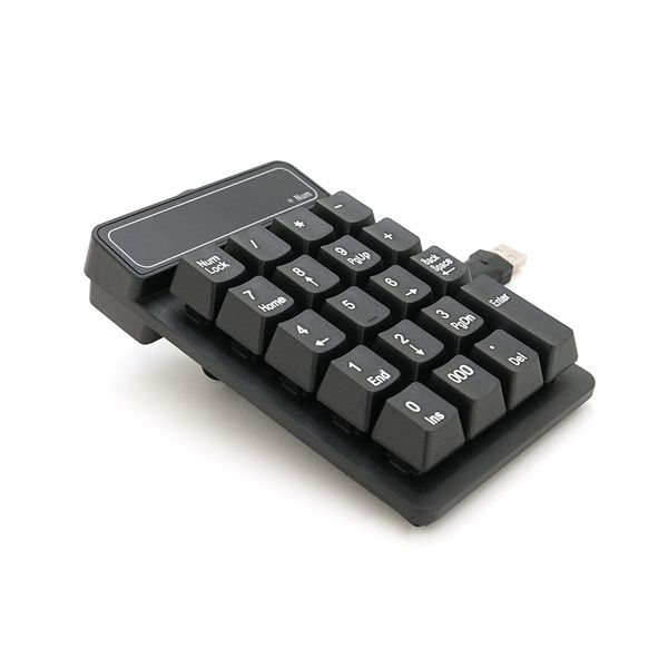 Цифровая клавиатура USB для ноутбука, длина кабеля 150см, (135х85х33 мм) Black, 19к, Box 20293 фото