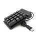 Цифровая клавиатура USB для ноутбука, длина кабеля 150см, (135х85х33 мм) Black, 19к, Box 20293 фото 3