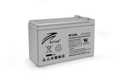 Акумуляторна батарея AGM RITAR RT1290, Gray Case, 12V 9.0Ah ( 151 х 65 х 94 (100) ) Q10 RT1290 фото