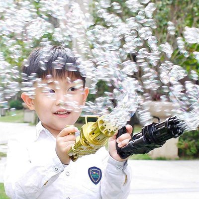 Детский пистолет для пузырей Gatling, летняя автоматическая машина для мыльных пузырей Art-99910282 фото
