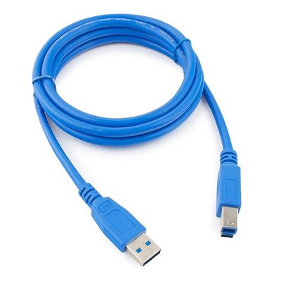 Кабель USB 3.0 AM/BM 3,0 м blue для периферии YT-3.0AM\BM-3.0BL фото