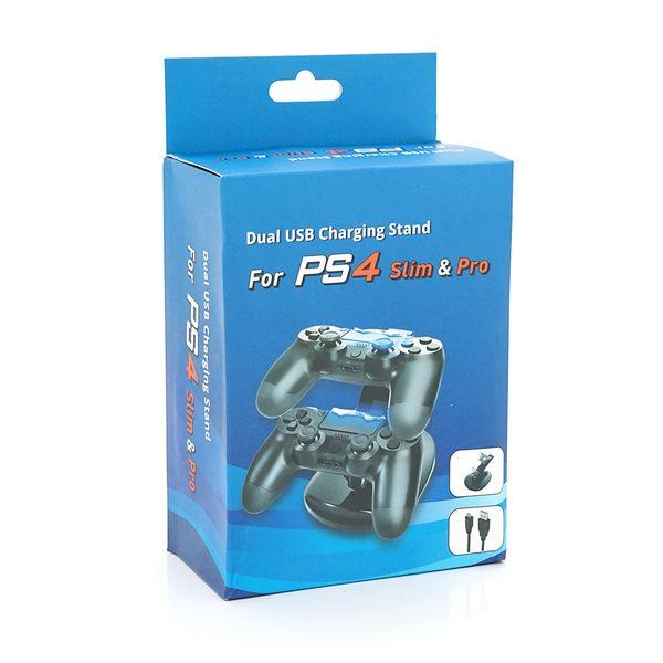Зарядний пристрій для 2 геймпадів PS4, вертикальне, Box ZYF-PS4/2V фото