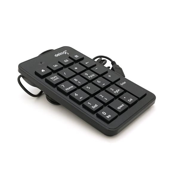 Цифровая клавиатура USB Deyilong DY-900 для ноутбука, длина кабеля 130см, Black, 23к, Box DY-900 фото
