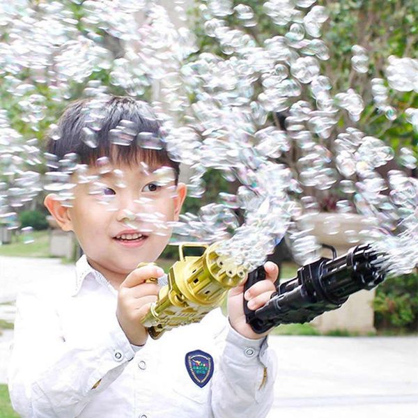 Детский пистолет для пузырей Gatling, летняя автоматическая машина для мыльных пузырей Art-99910282 фото