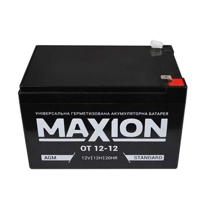 Акумуляторна батарея MAXION AGM OT 12-12 12V 12Ah (151 х 98 х 100), Q4 M-OT12-12 фото
