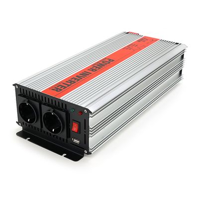 Инвертор напряжения RITAR RSX-2500, 12V/220V, 2500W с аппроксимированной синусоидой, 2xShuko, 1xUSB, клеммные провода, BOX, Q4 RSX-2500 фото