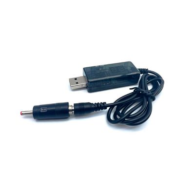Кабель для роутера 5.5/2.5mm(M)=> USB2.0 (Out:12V/9V)+переходник, 1м, Black, OEM KPFR/5-12/9 фото