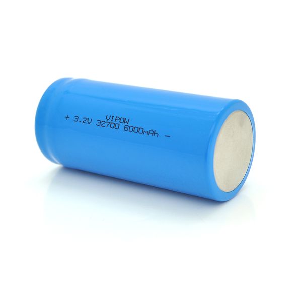 Литий-железо-фосфатный акумулятор 32700 Lifepo4 Vipow IFR32700 FlatTop, 6000mAh, 3.2V, Blue Q50/500 IFR32700-6000mAhFT фото