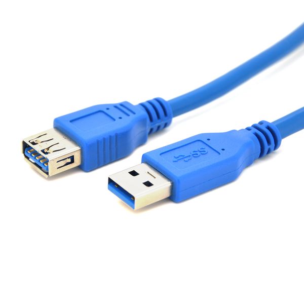 Подовжувач USB 3.0 AM / AF, 3.0m, Blue, пакет YT-3.0AM\AF-3.0BL фото