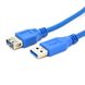 Подовжувач USB 3.0 AM / AF, 3.0m, Blue, пакет YT-3.0AM\AF-3.0BL фото 2
