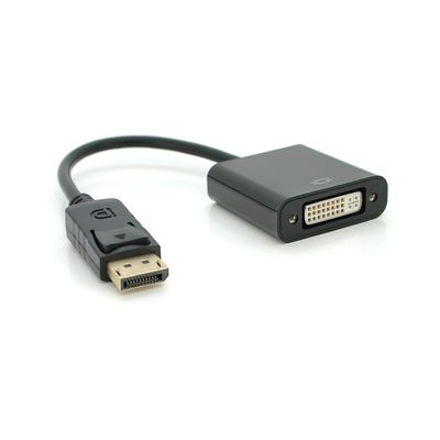 Конвертер Display Port (тато) на DVI24 + 1 (мама) 30cm, Black, 4K / 2K, Пакет YT-C-DP(M)/DVI24+1(F) фото