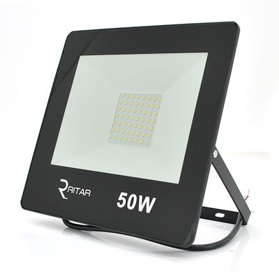 Прожектор SLIM LED RITAR RT-FLOOD50A, 50W, 56xSMD2835, IP65, 4000Lm, 6500K (100%), PF>0.9 Ra>70, 215*240*30mm, Q20 RT-FLOOD50A фото