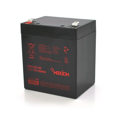 Аккумуляторная батарея MERLION HR1221W, 12V 5Ah ( 90 х 70 х 100 (105) ) HR1221W фото