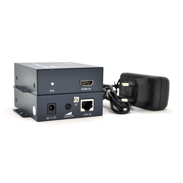 Одноканальний активний подовжувач HDMI сигналу по UTP кабелю. Дальність передачі: до 100метров, cat5e / cat6e 1080P / 3D YT-SCPE HDM-100m1080Р фото