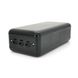 Power bank YM-391 50000 mAh, Input:5V/2.1A(micro USB, Type-C, Lighting), Output:5V /2.1A(3хUSB), plastic, Black, BOX YM-391 фото 2