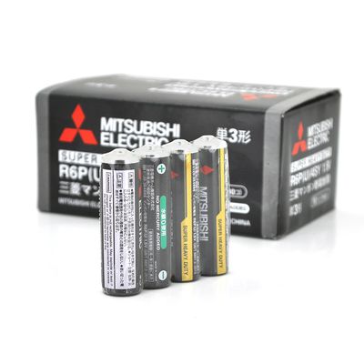 Батарейка Super Heavy Duty MITSUBISHI 1.5V AA/R6PU, 4S shrink pack,400pcs/ctn MS/R6PU/4SY фото