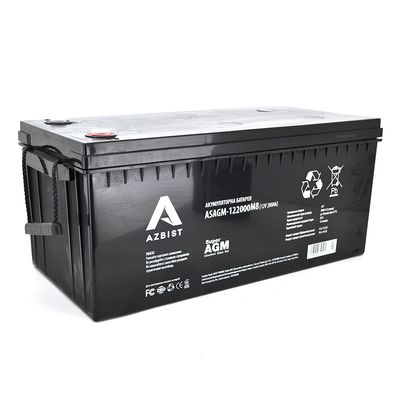 Аккумулятор ASBIST Super AGM ASAGM-122000M8, Black Case, 12V 200.0Ah ( 522 х 240 х 219 (224) ) Q1 ASAGM-122000M8 фото