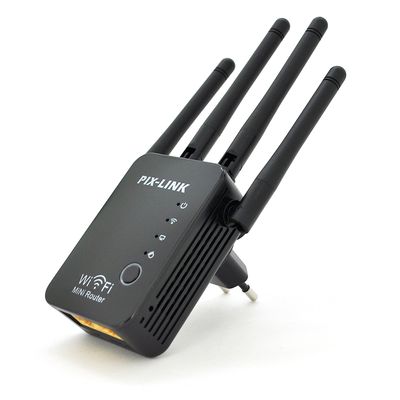 Підсилювач WiFi сигналу з 4-ма вбудованими антенами LV-WR16, живлення 220V, 300Mbps, IEEE 802.11b / g / n, 2.4-2.4835GHz, BOX LV-WR16 фото