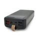 Power bank YM-318KCX 30000mAh, flashlight, Input: 5V/2.1A(micro USB, Type-C, Lightning),Output: 5V /2.1A(4хUSB),With 3 owner cable,plastic,Black,BOX YM-318KCX фото 2