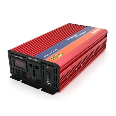 Інвертор напруги NV-3000(1600Вт)+LCD, 12/220V, approximated, 1 універсальна розетка, клемми, Box NV-3000+LCD фото