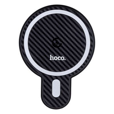 Автотримач Hoco CA85 Magnetic Wireless 15W М'ята упаковка Колір Чорний 33513_3209365 фото