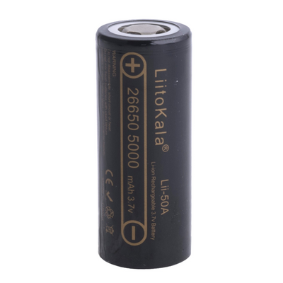 Аккумулятор 26700 Li-Ion LiitoKala Lii-52S, 5000mah （5100-5200mah）, 10A, 3.7V (2.75-4.2V), Orange, 2 шт в упаковке, цена за 1 шт Lii-52S фото