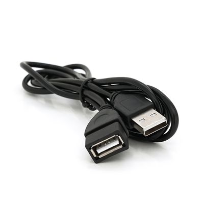 Подовжувач USB 2.0 AM/AF, 1,0m, чорний Q250 YT-AM/AF-1.0m фото