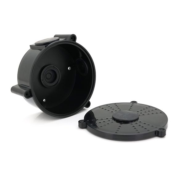 Монтажна коробка для камер UMK D-130, IP65, захист від ультрафіолету, (130х50мм) чорна, пластик YT30292 фото
