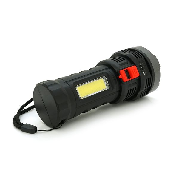 Ліхтарик ручний BK-822, 5W. OSL LED+COB, пластик, вбудований акум, 150х63х47 . IP40, USB кабель BK-822 фото