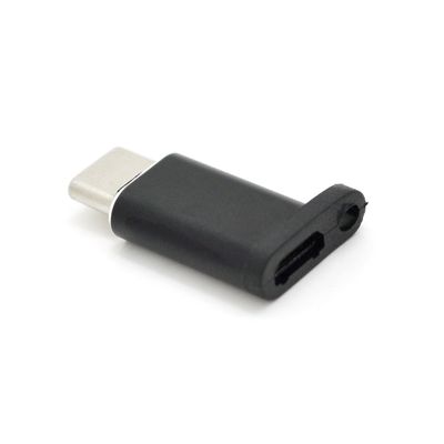 Переходник VEGGIEG TC-101 Type-C(Male) - Micro-USB(Female), Black, Пакет TC-101 фото
