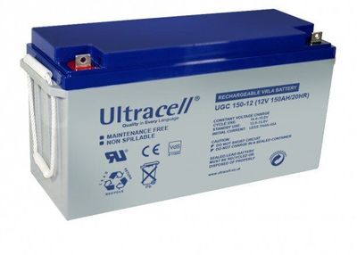 Акумуляторна батарея Ultracell UCG150-12 GEL 12 V 150 Ah (485 x 170 x 240) White Q1/34 UCG150-12 фото