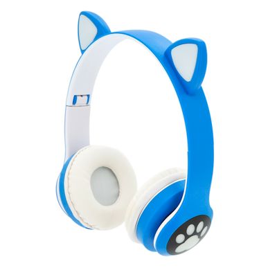 Бездротові навушники Bluetooth Cat Ear VZV-28M Led, Blue VZV-28MBe фото