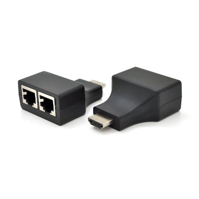 Одноканальний пасивний подовжувач HDMI сигналу по UTP кабелю по двох витих парах. Дальність передачі: -30метров, 720P-cat5e, 1080Р- cat6e YT-SCPE HDMI/2P-30m720P фото