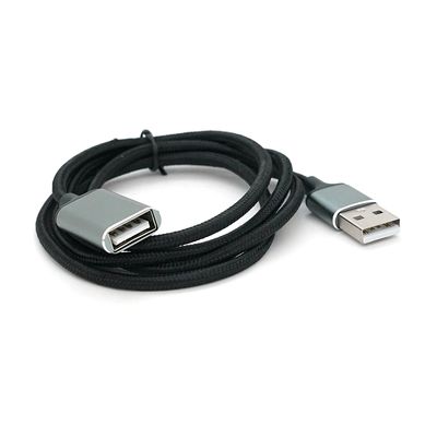 Удлинитель VEGGIEG UF2-1, USB 2.0 AM/AF, 1,0m, Black, Пакет YT-AM/AF-UF2-1 фото