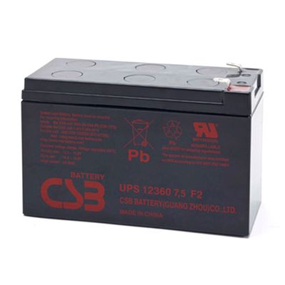 Акумуляторна батарея CSB UPS12360, 12V7,5Ah (151х65х94мм) UPS123607F2 фото