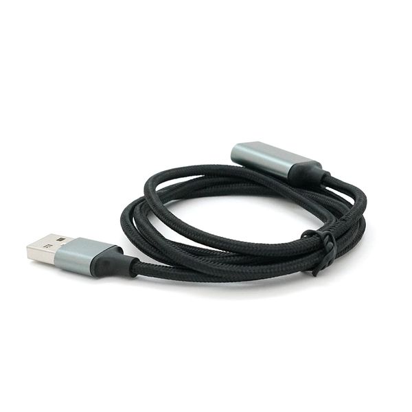 Подовжувач VEGGIEG UF2-1, USB 2.0 AM/AF, 1,0m, Black, Пакет YT-AM/AF-UF2-1 фото