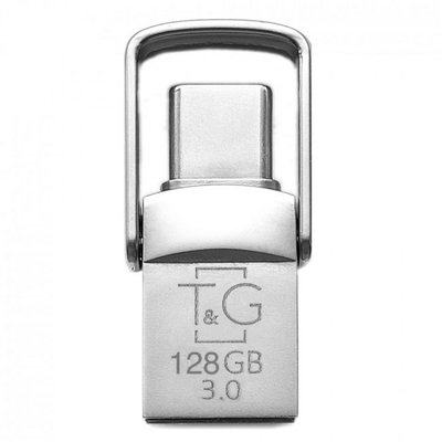 USB OTG T&amp;amp;G 2&amp;amp;1 3.0 Type C 128GB Metal 104 ЦУ-00039357 фото