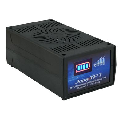 Трансформаторное зарядное устройство ТР-3 для аккумулятора 12V, емкость АКБ 32-90А/ч, ток заряда 6A ТР-3 фото