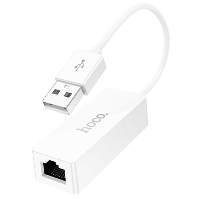 Перехідник Hoco UA22 USB to Ethernet adapter (100 Mbps) ЦУ-00039517 фото
