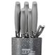 Профессиональный набор ножей Zepline ZP-046 набор кухонных ножей 7 предметов Серый Art-GREY046 фото 3