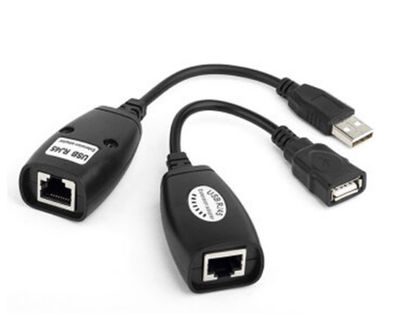 Подовжувач USB 2.0 сигналу по F / UTP до 50 метрів, RJ-45 to AM + RJ-45, Blister Q100 YT-EC USB-RJ-45/M+RJ-45 фото