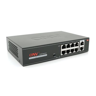 8ми портовый PoE коммутатор ONV-H1108PLS, 8хРоЕ 100 Мбит + 2х100 Мбит до 250м, IEEE802.3af/at , общая мощность120 Вт ONV-H1108PLS фото