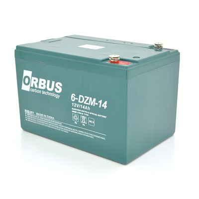 Тягова акумуляторна батарея AGM ORBUS 6-DZM-14, 12V 14Ah M5 (151х98х101 мм) Green Q4 EV6-DZM-14-M5B фото